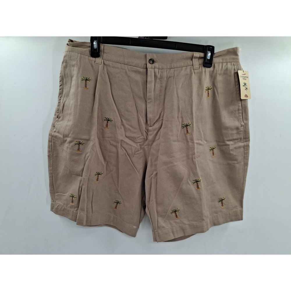 Vintage Charleston‎ Twills Palm Trees Khaki Shorts Size 40 NWT